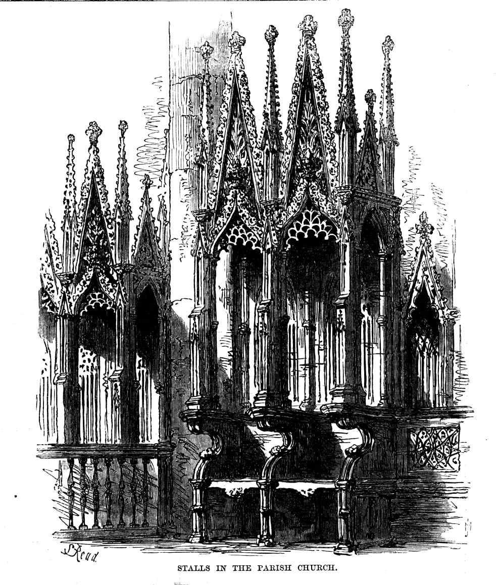 Choir stalls Lancaster Priory